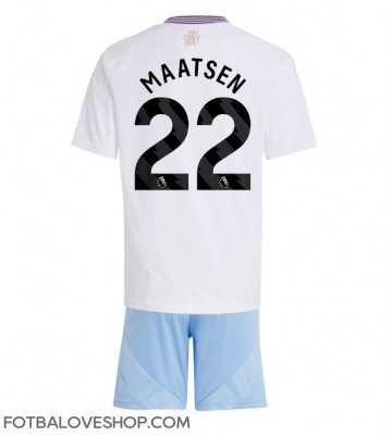 Aston Villa Ian Maatsen #22 Dětské Venkovní Dres 2024-25 Krátký Rukáv (+ trenýrky)